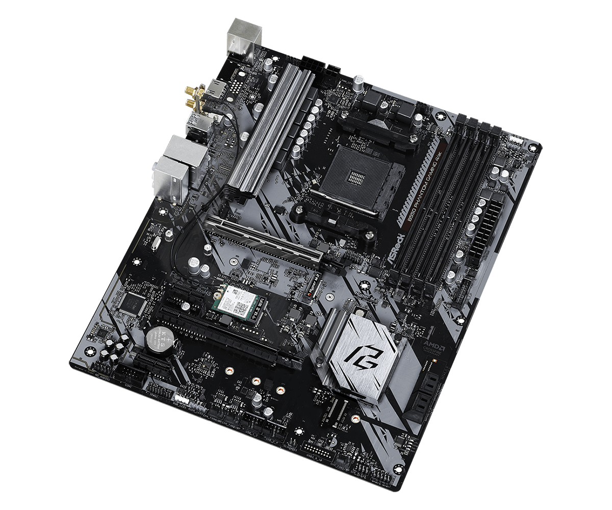 Placa Madre ASRock B550 PHANTOM GAMING 4/AC (ATX, WiFi, DDR4, AM4) - Vista 3