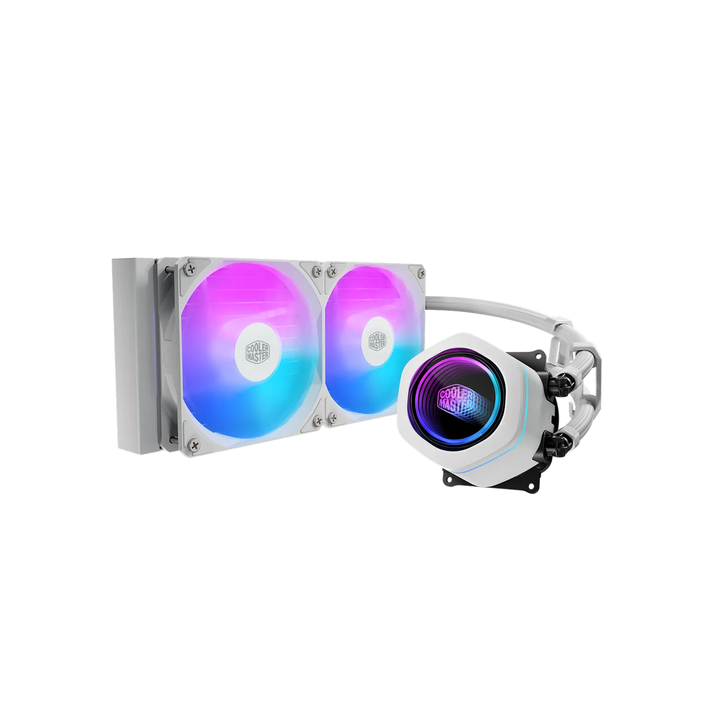 Refrigeración Líquida Cooler Master MasterLiquid Core Nex ARGB 240mm White Compatible Intel y AMD vista 1