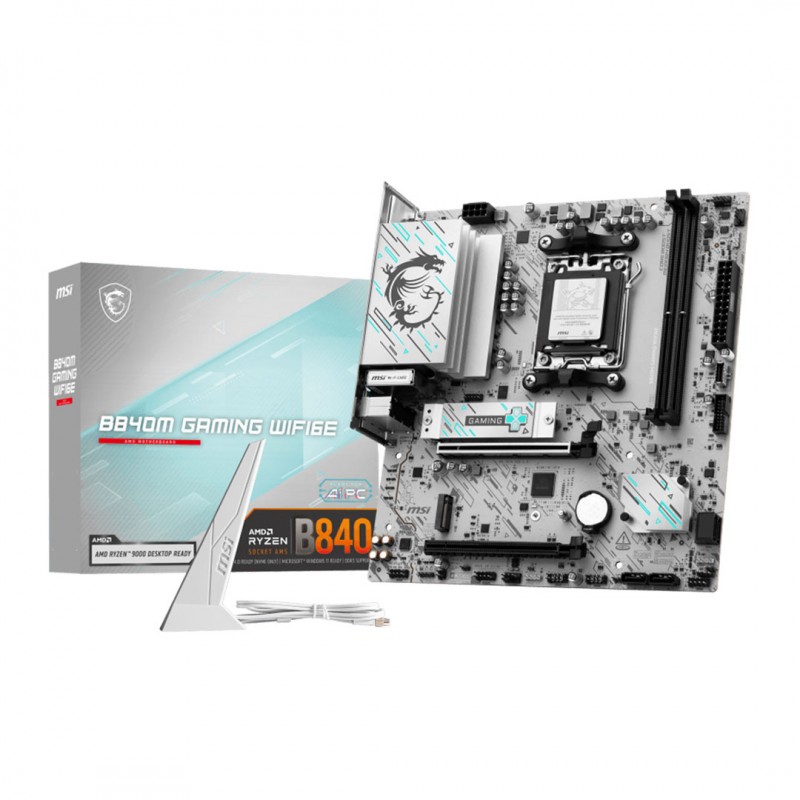 Placa Madre MSI B840M Gaming WIFI6E AM5 DDR5 mATX PCIe 4.0 vista 1