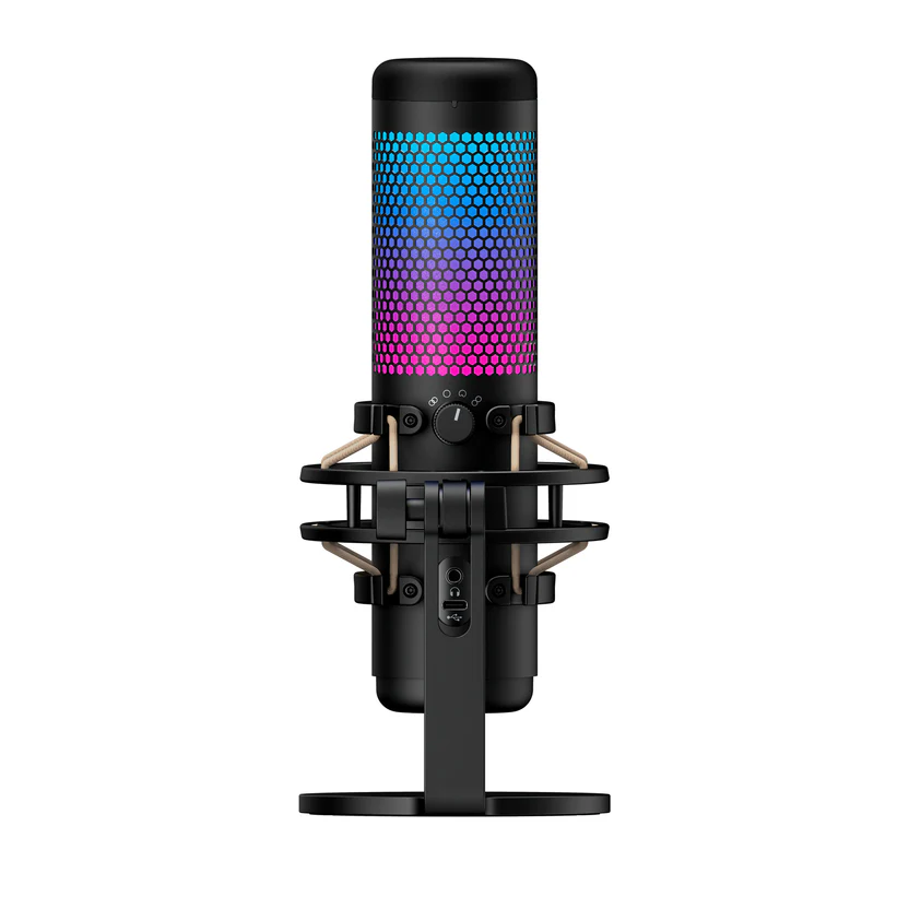Micrófono HyperX Quadcast S – USB-C, Compatible con PC/PS5/PS4/Mac, RGB, 4 Patrones Polares, Software NGENUITY - Vista 3