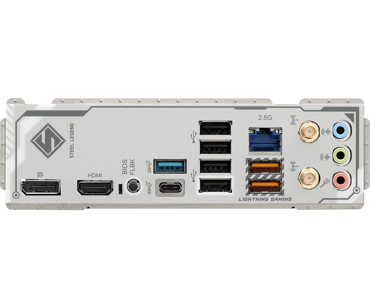 Placa Madre ASRock B850M STEEL LEGEND WIFI – Micro ATX / DDR5 / PCIe 5.0 / WiFi 7 / Ryzen 9000-8000-7000 - Vista 6