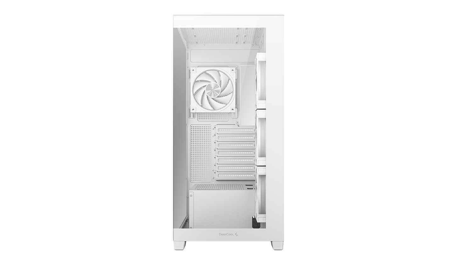 Gabinete Gamer ATX CG580 4F V2 WH Blanco ARGB 4 Ventiladores vista 3