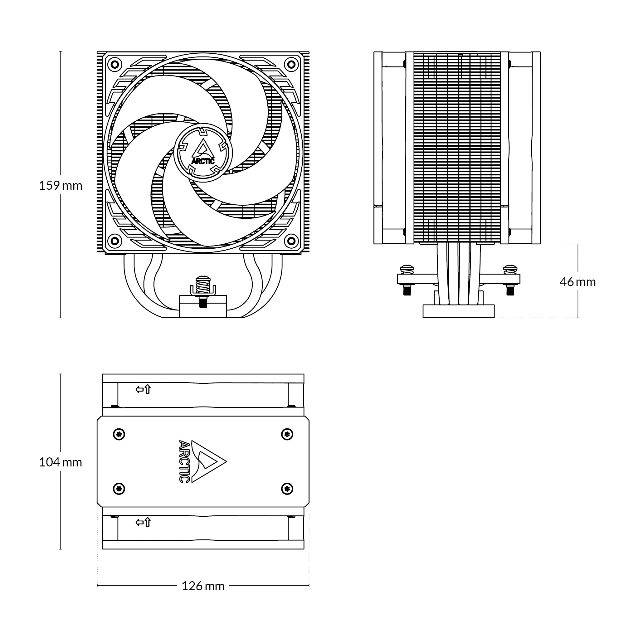 Disipador CPU Arctic Freezer 36 CO - Vista 5