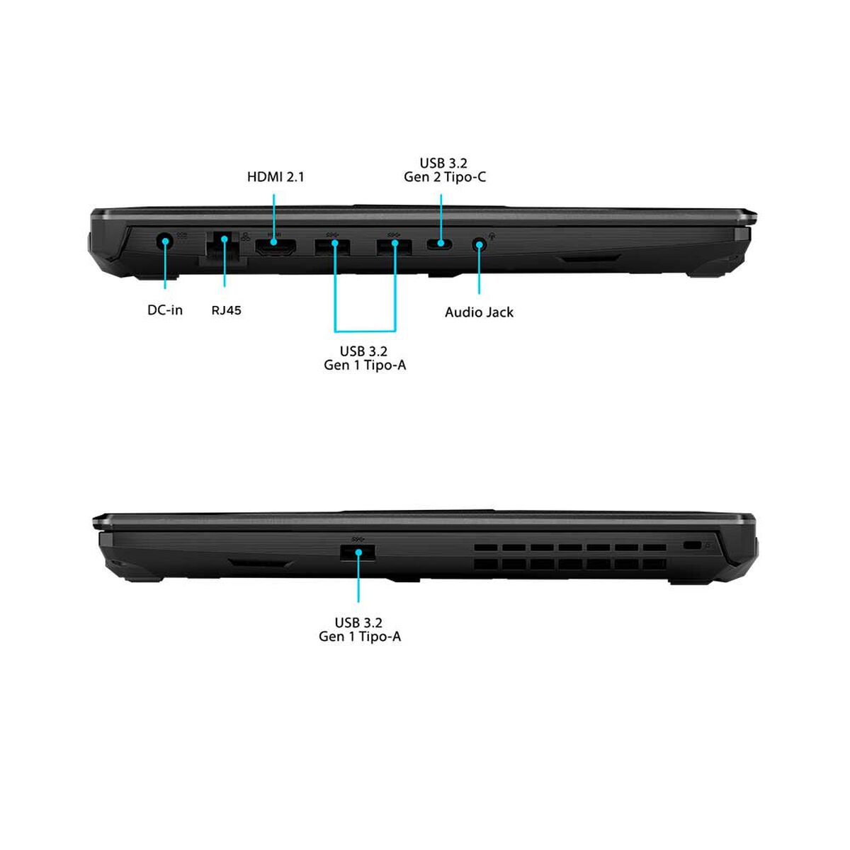 Notebook Gamer ASUS TUF Gaming A15 Ryzen 7-7445HS RTX 3050 16GB RAM 512GB SSD 144Hz vista 5