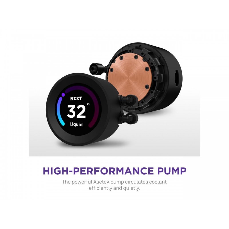 Refrigeración Líquida NZXT Kraken Z63 280mm con Pantalla LCD vista 4