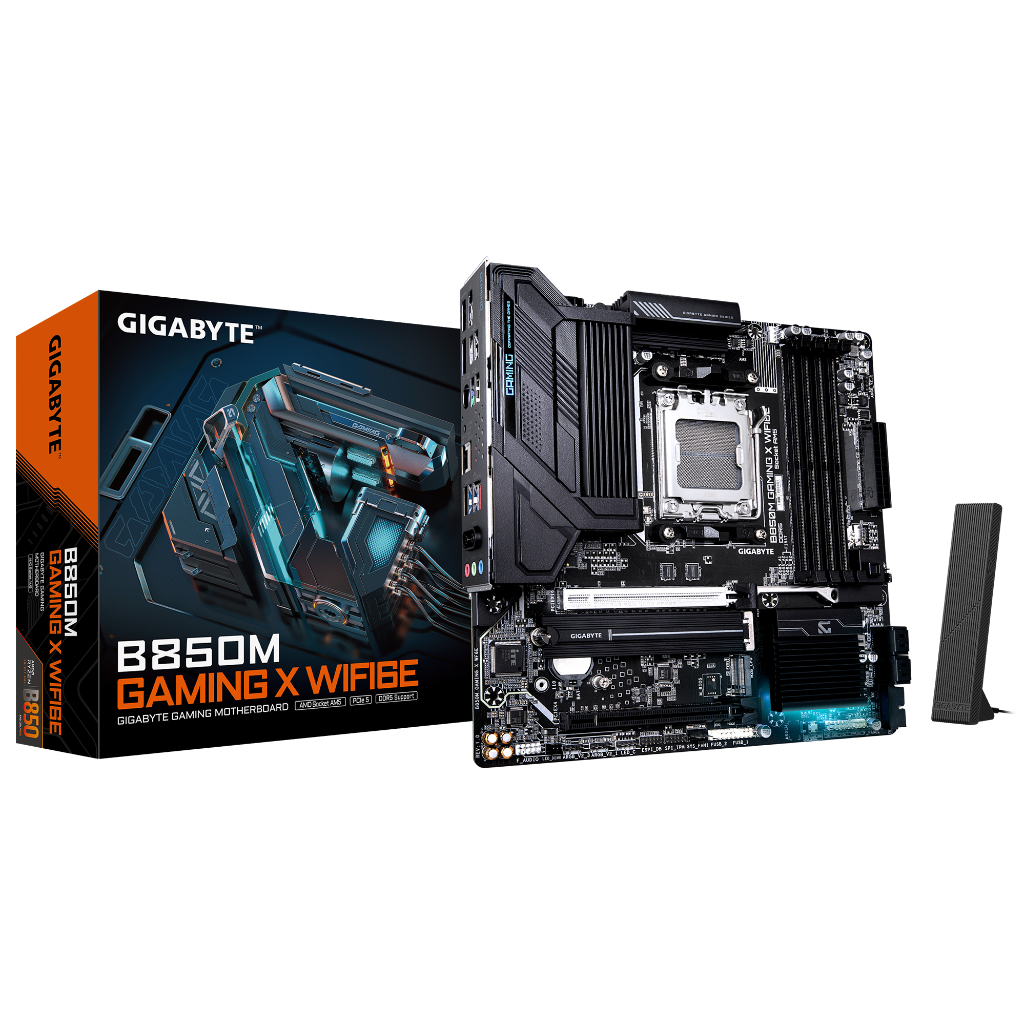 Placa madre Gigabyte B850M GAMING X WIFI6E - Vista 1