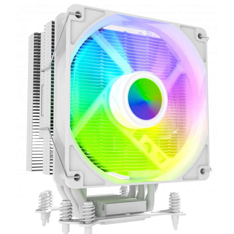 Disipador CPU AIRFLOW 612 WHITE RGB 6 Heatpipes hasta 220W vista 4