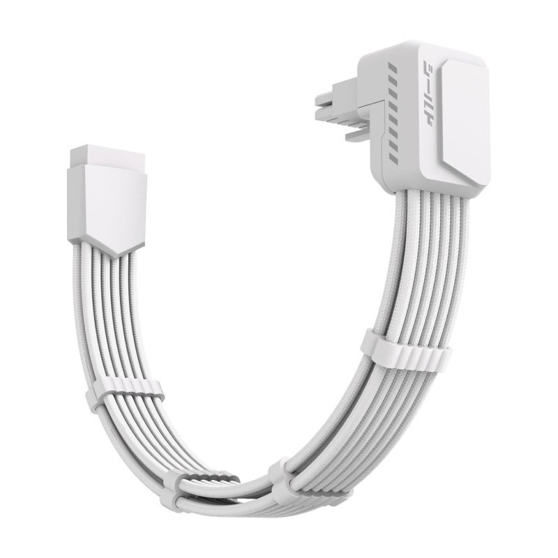 Adaptador EZDIY-FAB 12VHPWR 16 Pines Blanco 90° vista 1