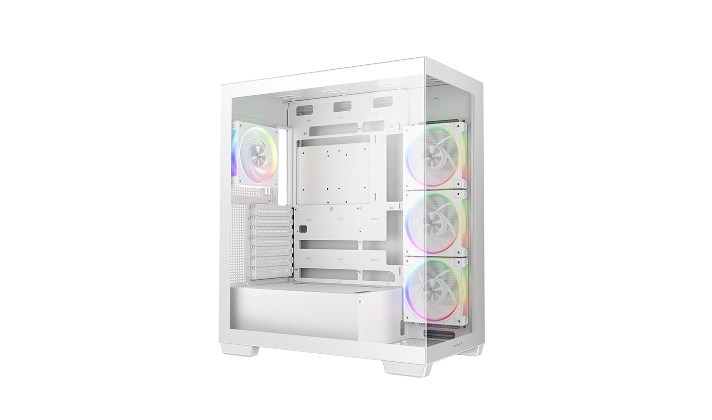Gabinete Gamer ATX CG580 4F V2 WH Blanco ARGB 4 Ventiladores vista 2