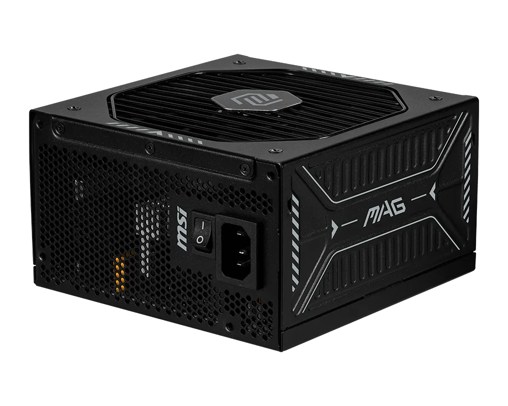 Fuente de Poder MSI MAG A850GLS PCIE5 850W 80 Plus Gold ATX Modular