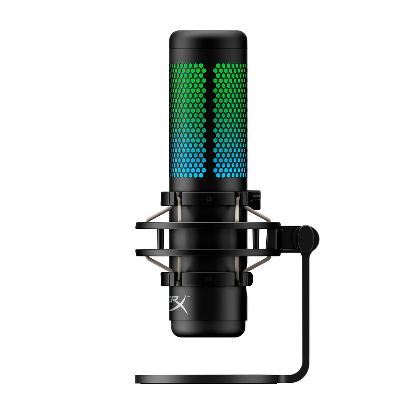 Micrófono HyperX Quadcast S – USB-C, Compatible con PC/PS5/PS4/Mac, RGB, 4 Patrones Polares, Software NGENUITY - Vista 2