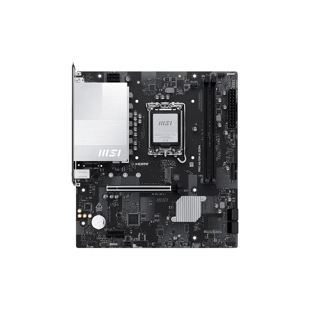 Placa Madre MSI PRO H610M-A DDR4 LGA 1700 M.2 HDMI DisplayPort m-ATX vista 2