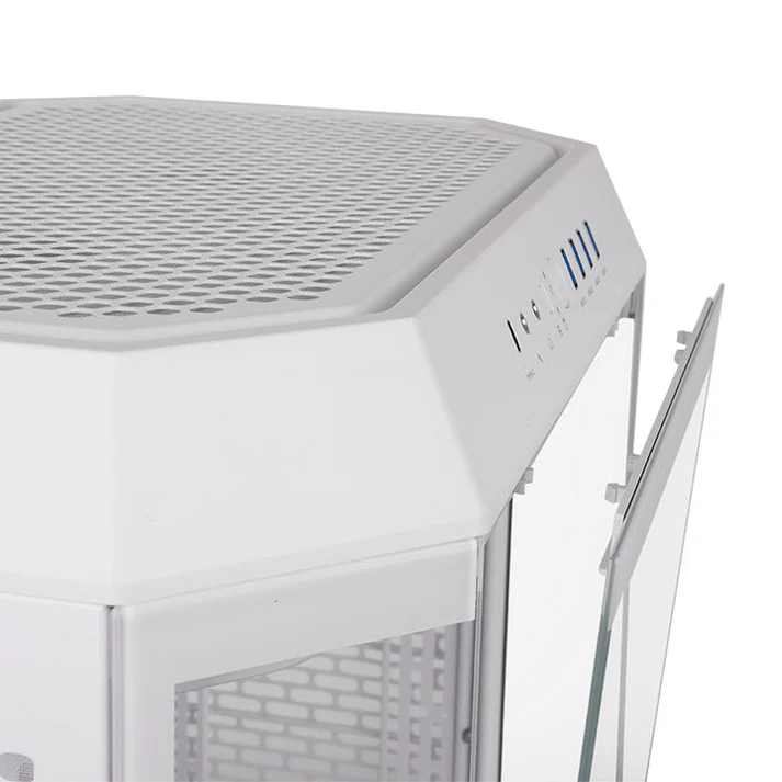Gabinete Gamer Thermaltake The Tower 600 White Mid Tower vista 2