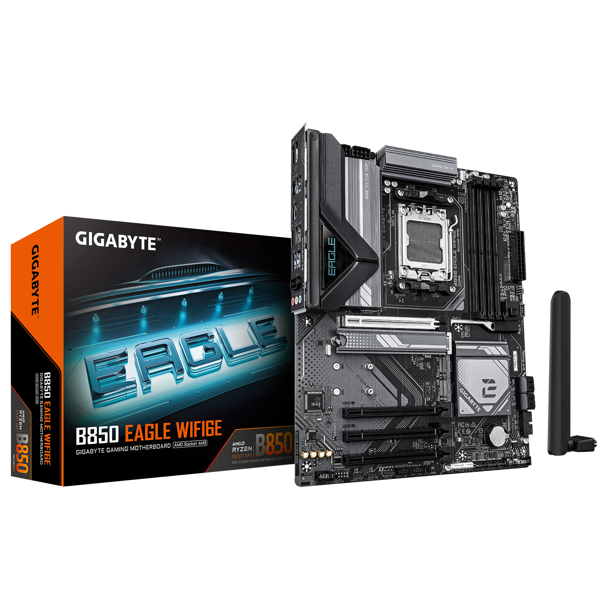 Placa Madre GIGABYTE B850 EAGLE WIFI6E – ATX, DDR5, PCIe 5.0, M.2 Gen5, Wi-Fi 6E