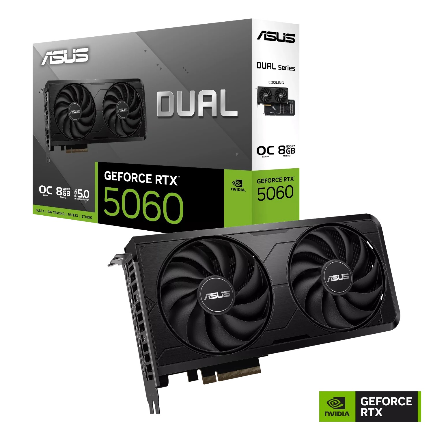 Tarjeta de Video ASUS Dual GeForce RTX 5060 EVO OC 8GB GDDR7 vista 5