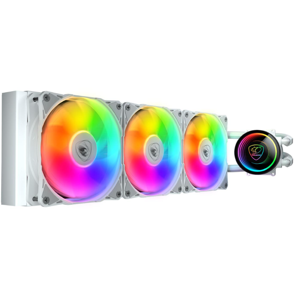 Refrigeración Líquida Cougar Poseidon Elite ARGB 360mm White Compatible Intel y AMD vista 2