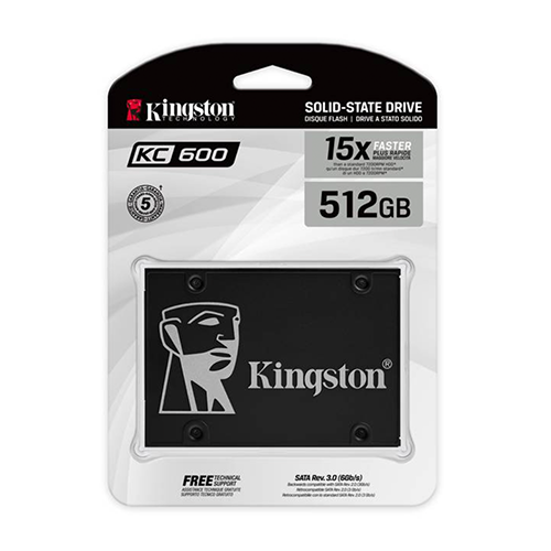 SSD Kingston KC600 512GB 2.5" SATA III con Cifrado