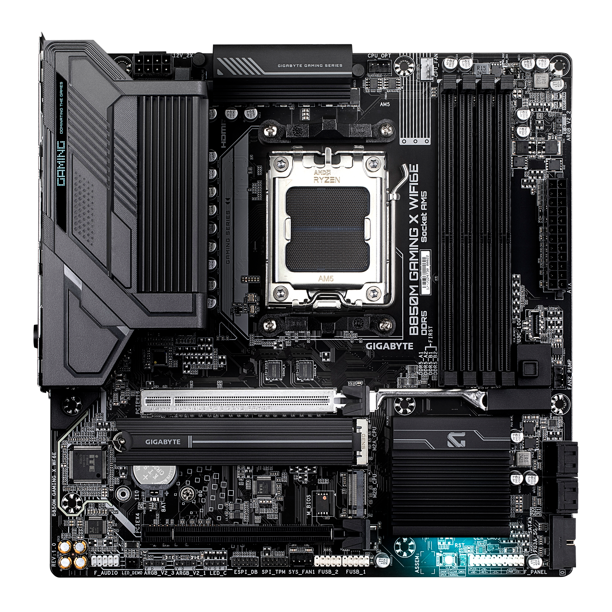 Placa madre Gigabyte B850M GAMING X WIFI6E - Vista 2