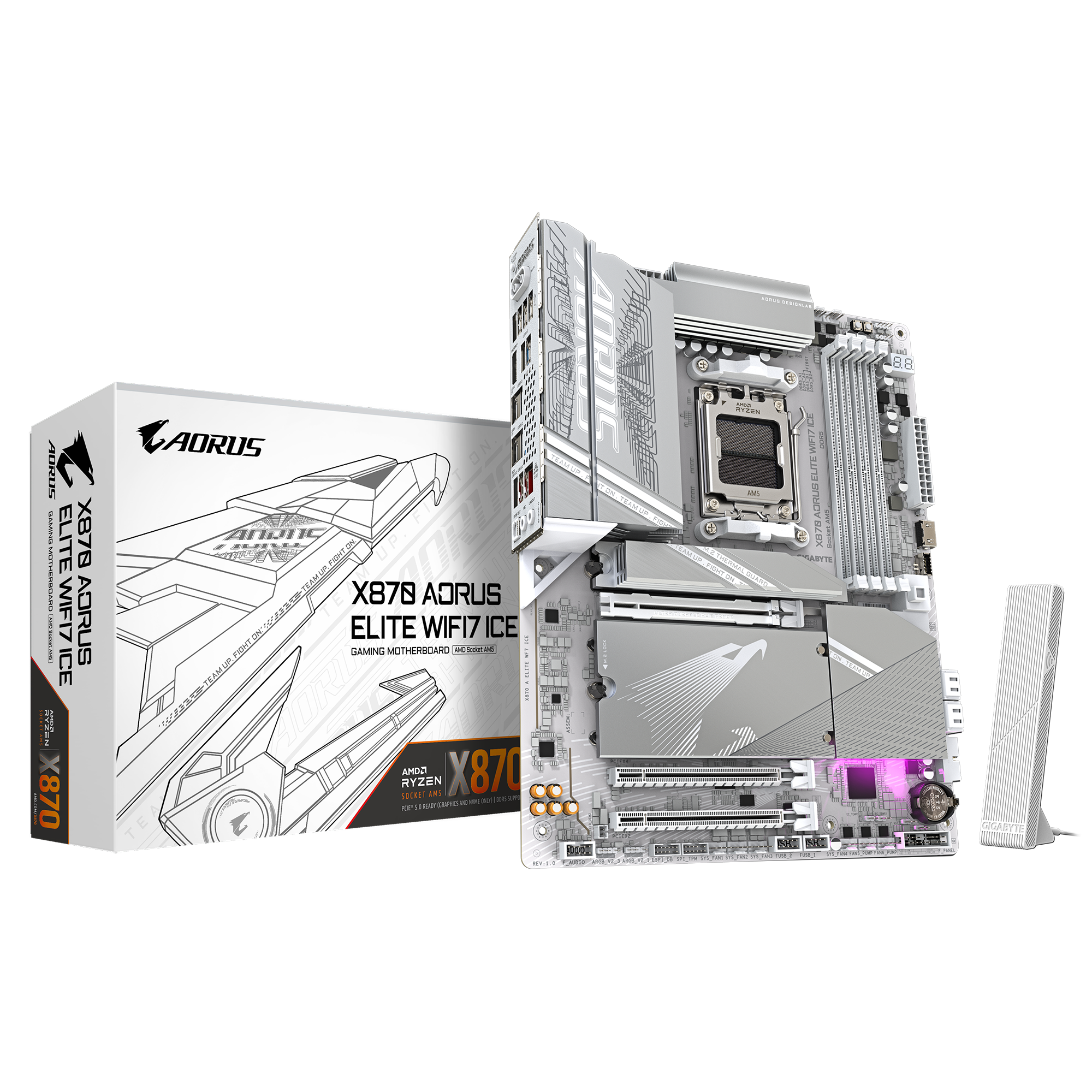 Placa madre Gigabyte X870 AORUS ELITE WIFI7 ICE
