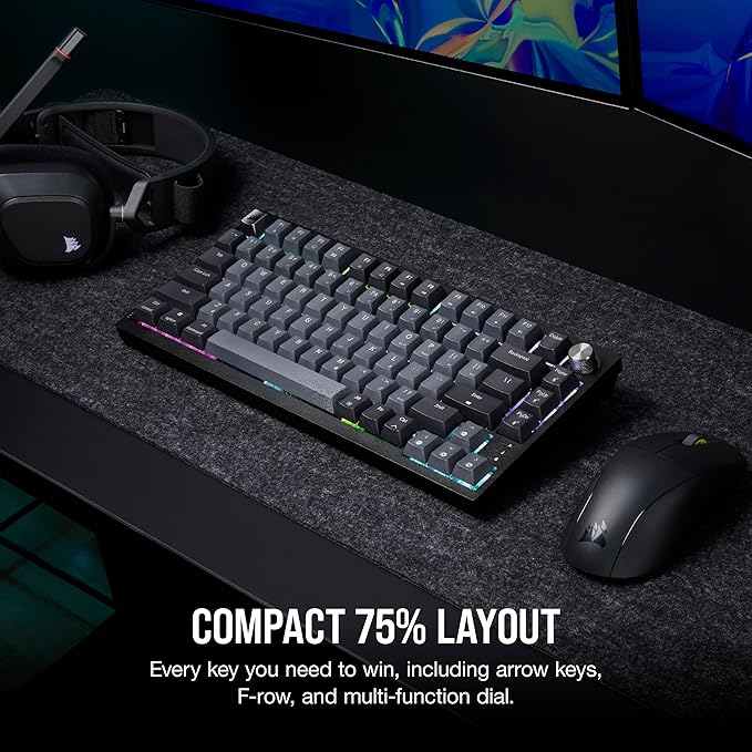 Teclado mecánico para juegos RGB 75 % K65 PLUS WIRELESS vista 3
