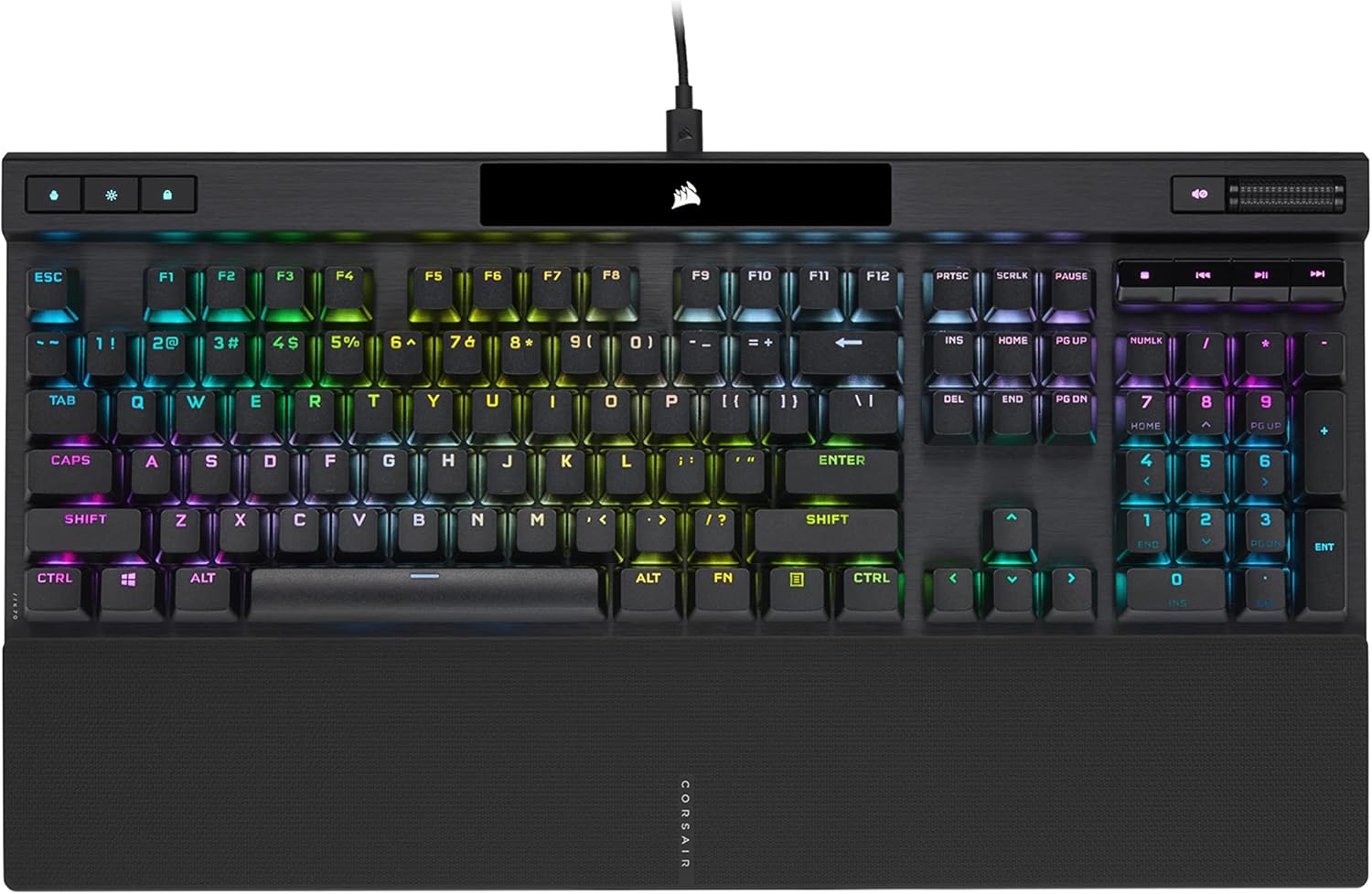 Teclado Mecánico Gamer Corsair K70 RGB PRO — Cherry MX SPEED, PBT Double-Shot, 8000Hz, iCUE, Aluminio vista 1