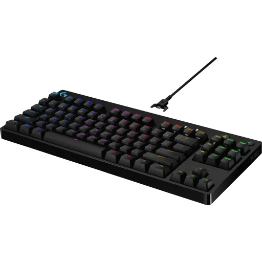 Teclado Mecánico Logitech G PRO TKL - GX Blue Clicky - Vista 4