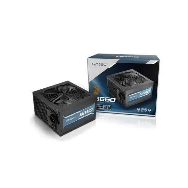 Fuente de Poder Antec Atom B650 650W 80 Plus Bronze ATX No Modular vista 1