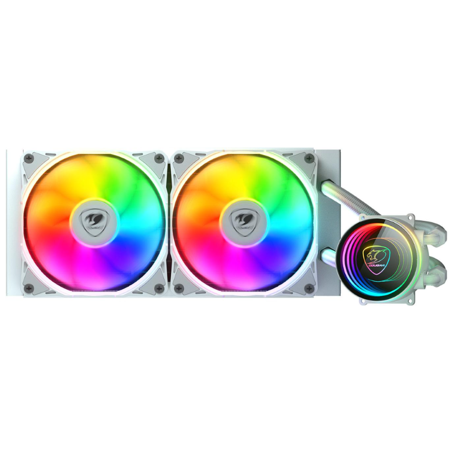 Refrigeración Líquida Cougar Poseidon Elite ARGB 240mm White Compatible Intel y AMD