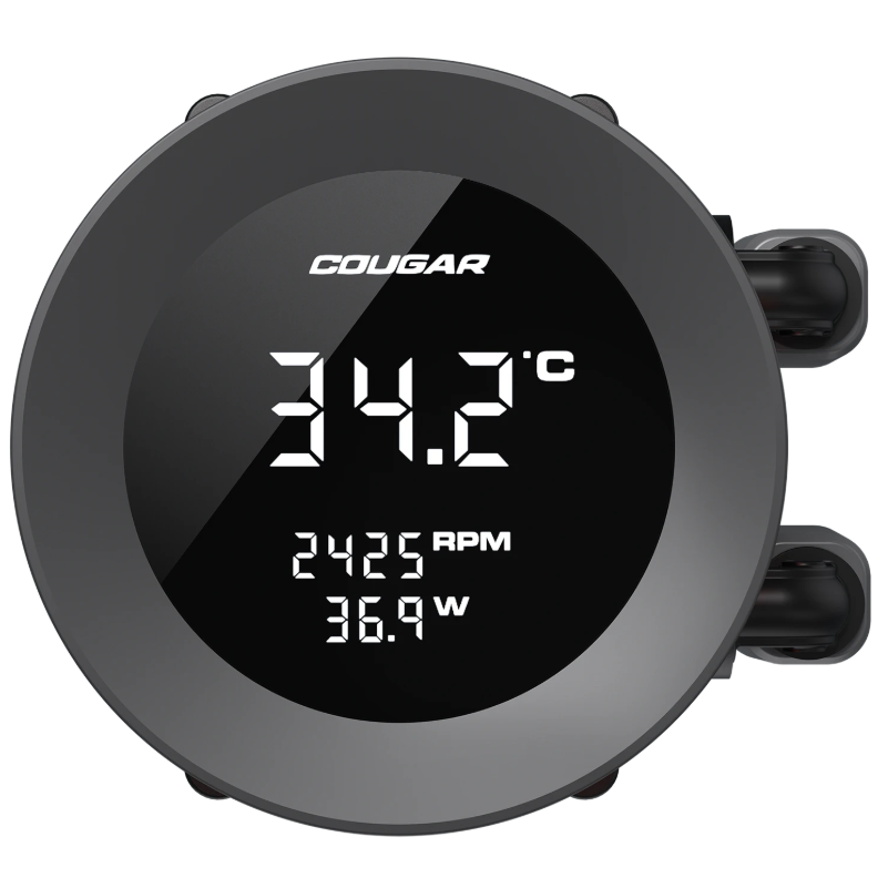 Refrigeración Líquida Cougar Poseidón Vistek ARGB 240mm Black Compatible Intel y AMD vista 2