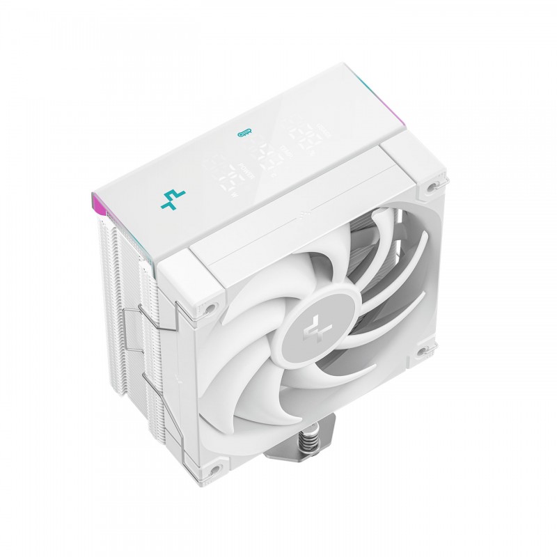 Disipador CPU Deepcool AK400 Digital Pro Blanco con Pantalla LED vista 3