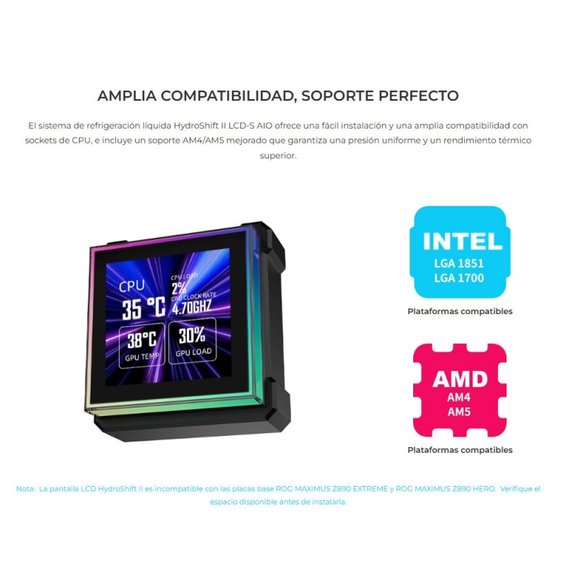 Lian Li HydroShift II LCD-S 360 - Refrigeración Líquida con Pantalla Digital vista 5