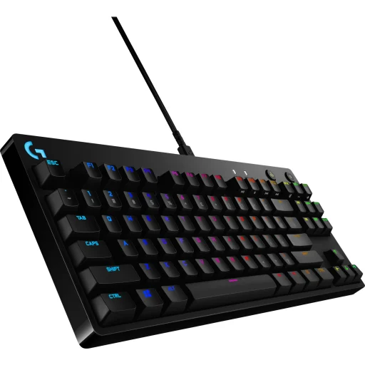 Teclado Mecánico Logitech G PRO TKL - GX Blue Clicky - Vista 2