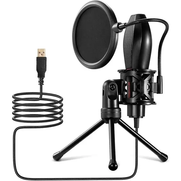 Micrófono Redragon Quasar GM200 USB Omnidireccional vista 2