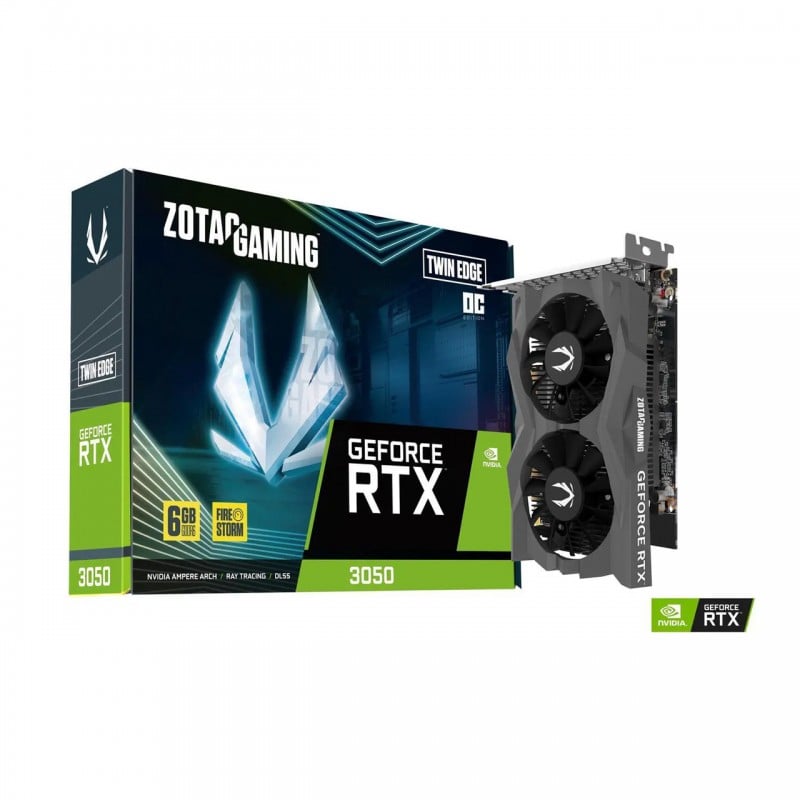 Tarjeta de Video ZOTAC Gaming GeForce RTX 3050 Twin Edge OC 6GB GDDR6 vista 1