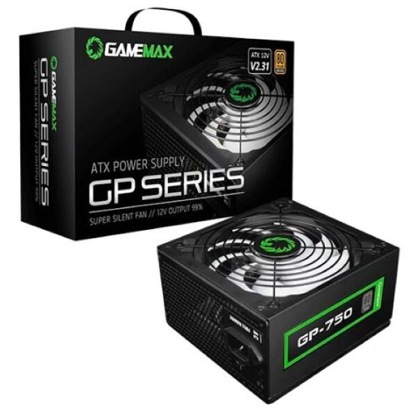 Fuente de Poder Gamemax GP-750 750W 80 Plus Bronze ATX No Modular vista 1