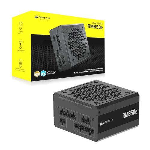 Fuente de Poder Corsair RM850e 850W — ATX 3.1, Modular, 12V-2×6, Cybenetics Gold vista 1