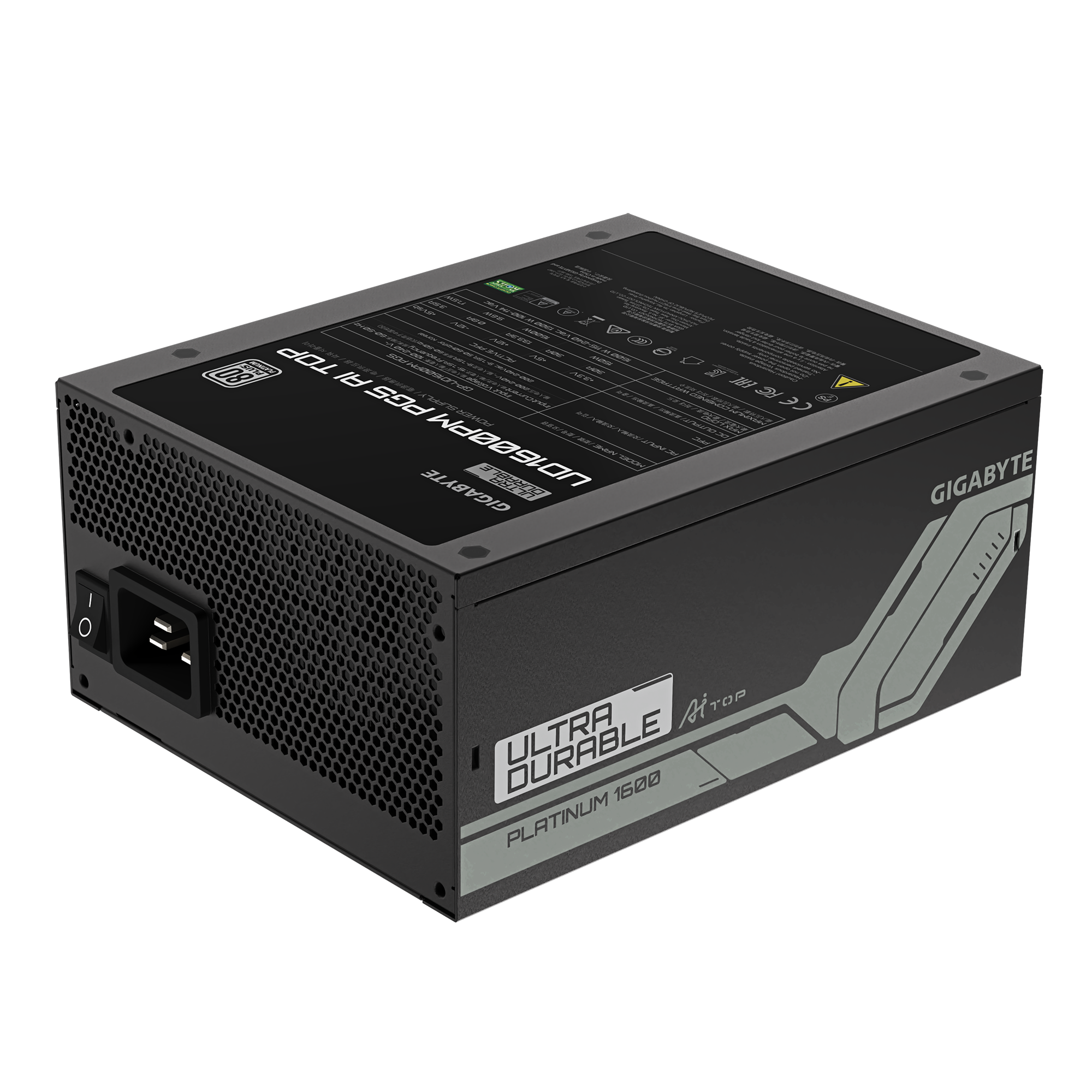 Fuente de Poder Gigabyte GP-UD1600PM PG5 – 1600W 80+ Platinum ATX 3.1 - Vista 3