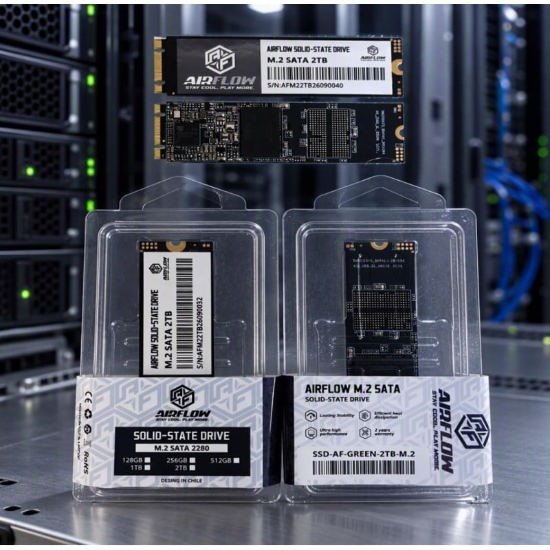 SSD Airflow Green 2TB M.2 2280 SATA III 550MB/s