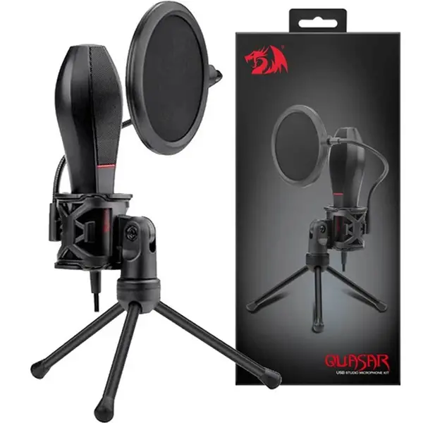 Micrófono Redragon Quasar GM200 USB Omnidireccional vista 4