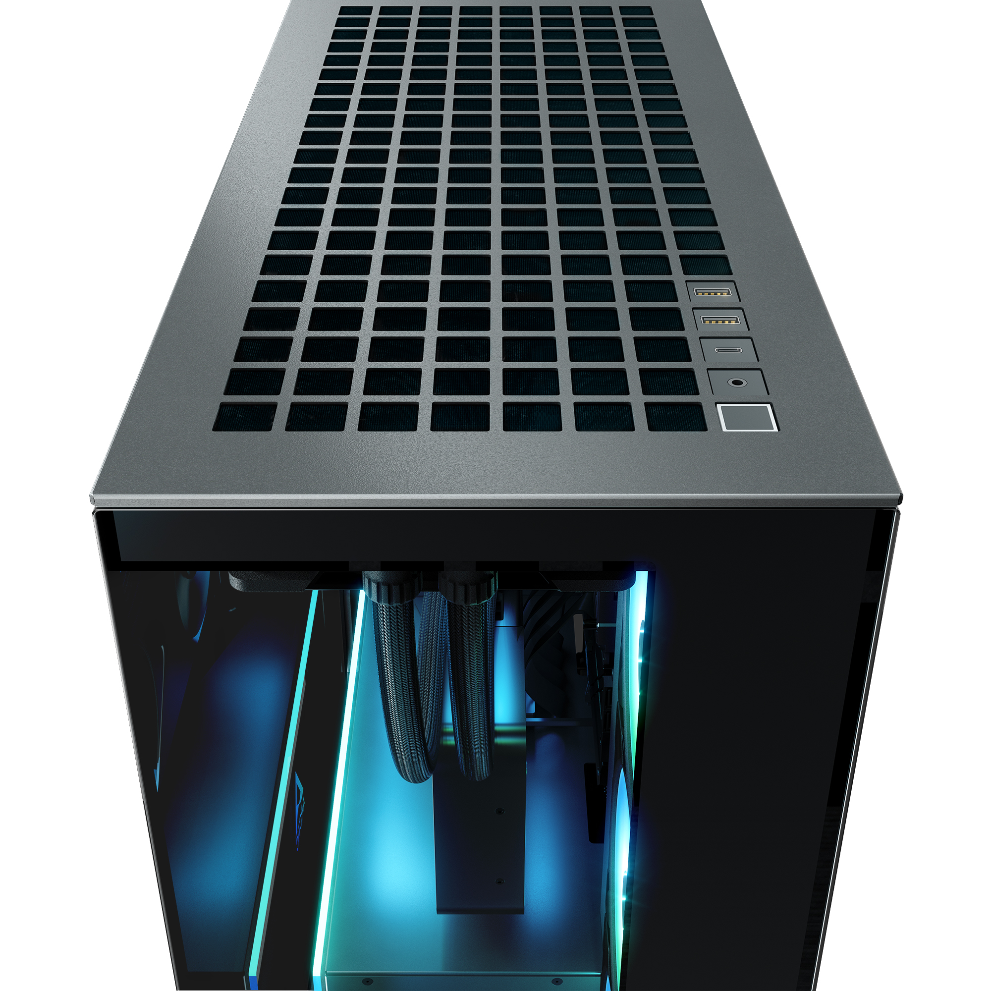 Gabinete ARCTIC Xtender VG Black Mirror Glass E-ATX | GPU Vertical + 420mm vista 3