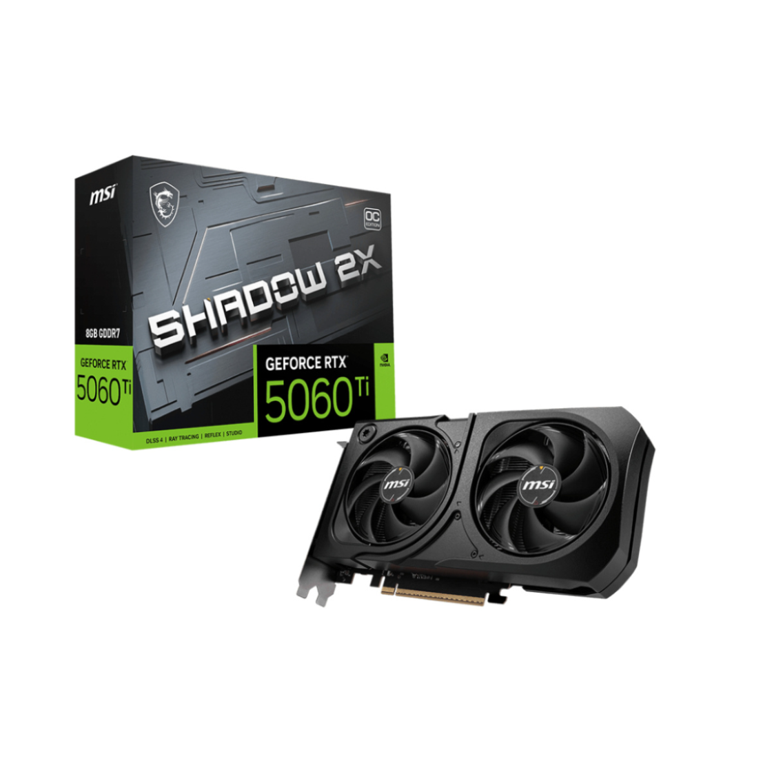 Tarjeta de Video MSI Shadow 2X OC Plus GeForce RTX 5060 Ti 8GB GDDR7
