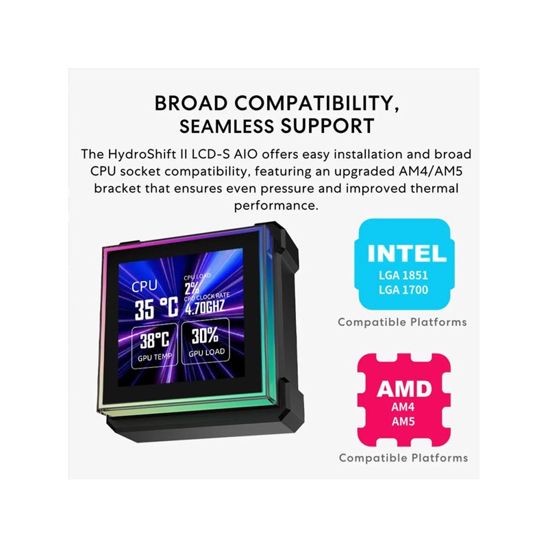 Refrigeración Líquida Lian Li Hydroshift II LCD-S 360TL vista 5