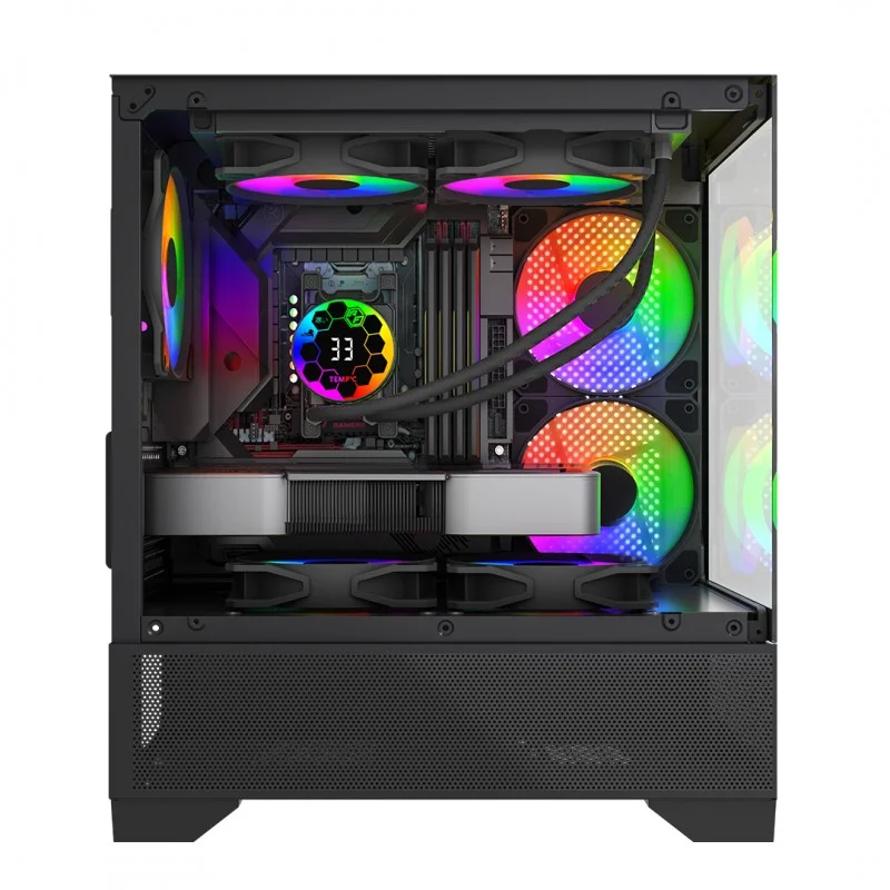 Gabinete Airflow 10D10 Negro - Vista 5
