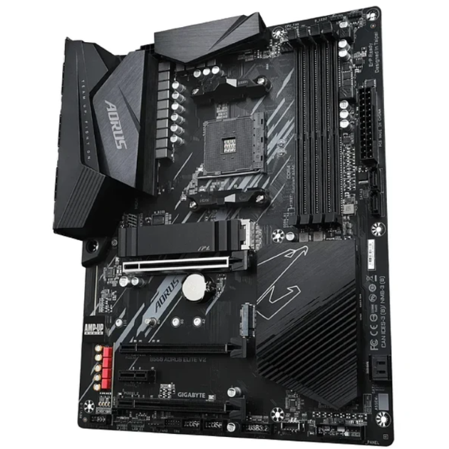 Placa Madre GIGABYTE B550 AORUS ELITE V2 – ATX, DDR4, PCIe 4.0, 2.5GbE LAN, RGB Fusion - Vista 2