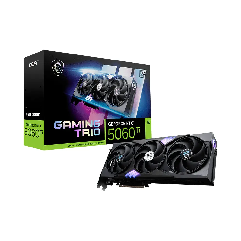 Tarjeta de Video MSI Gaming Trio OC GeForce RTX 5060 Ti 8GB GDDR7 PCIe 5.0