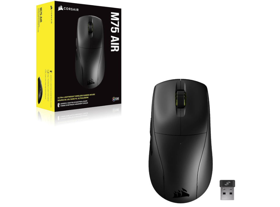 Mouse Gamer Corsair M75 AIR Wireless Ultraligero 60g 26000 DPI Negro vista 2