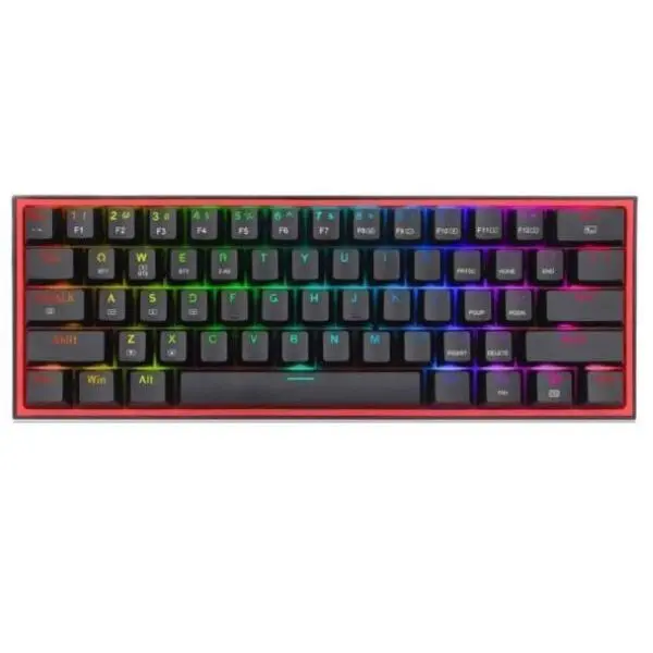 Teclado Mecánico Redragon Fizz Pro Black RGB Wireless K616-RGB