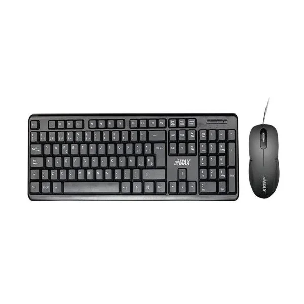 KIT TECLADO Y MOUSE CLIO USB NEGRO GMK-1