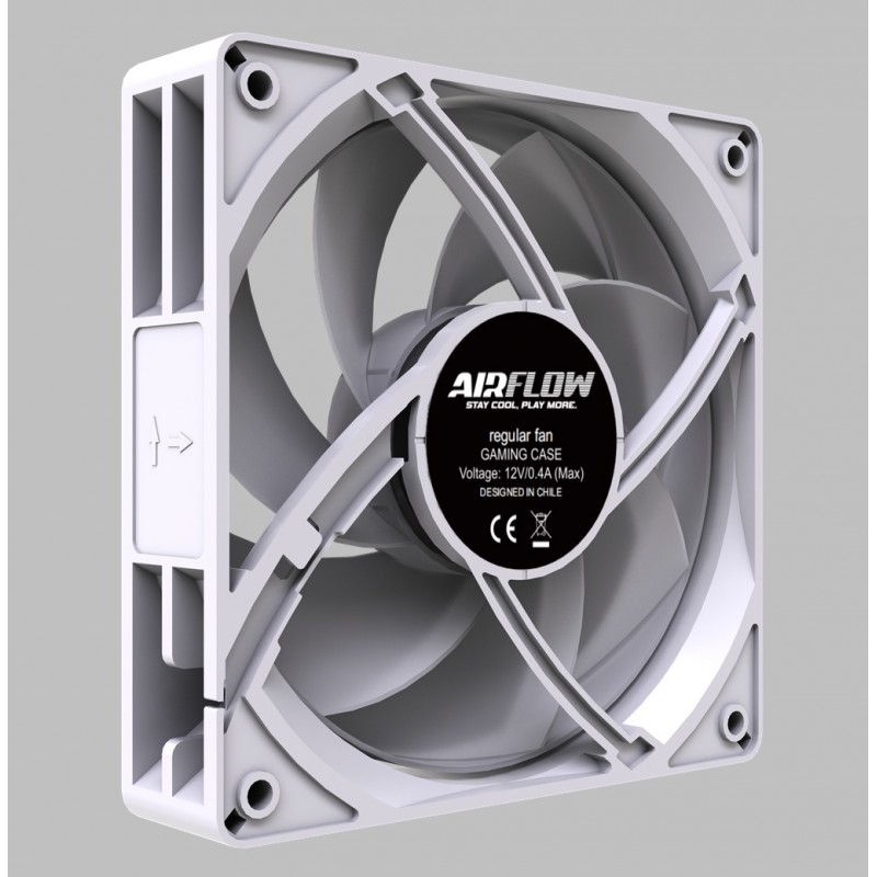 Kit 3 Ventiladores Airflow CSF800 White ARGB 120mm Alto Rendimiento vista 4