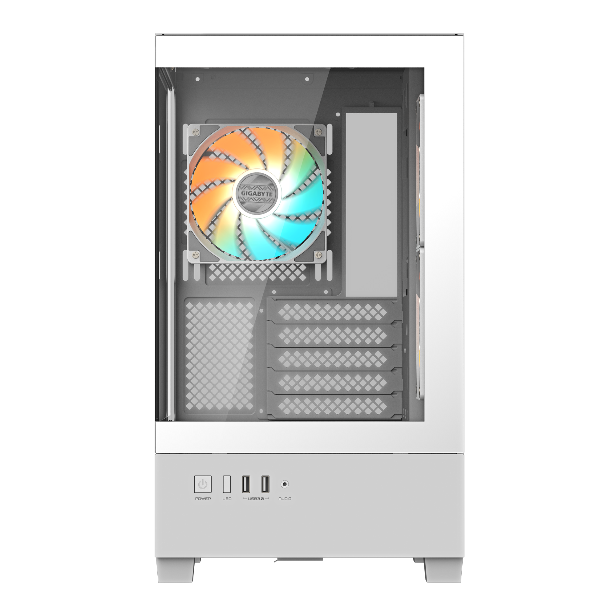 Gabinete GIGABYTE C201 PANORAMIC ICE - Vista 2